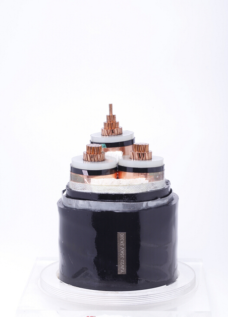 Uwezo wa juu 3.6/6kv Cable moja ya nguvu ya msingi na conductor ya shaba na insulation ya XLPE kwa matumizi ya juu