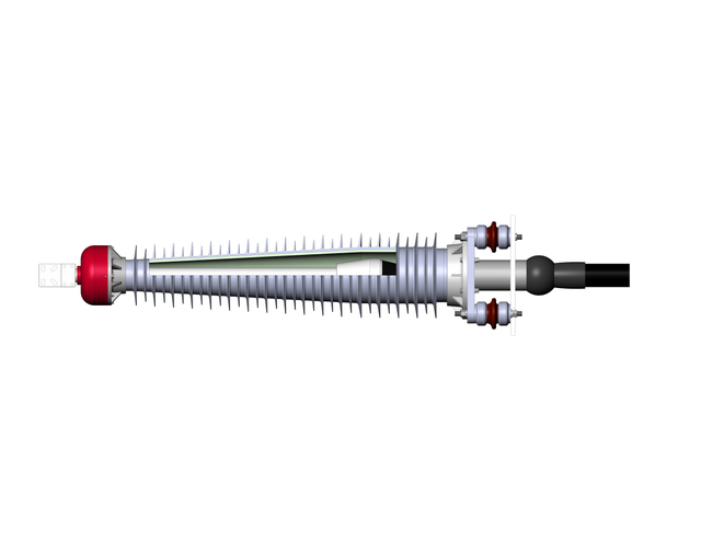 110kV porcelain bushing nje HV kukomesha cable