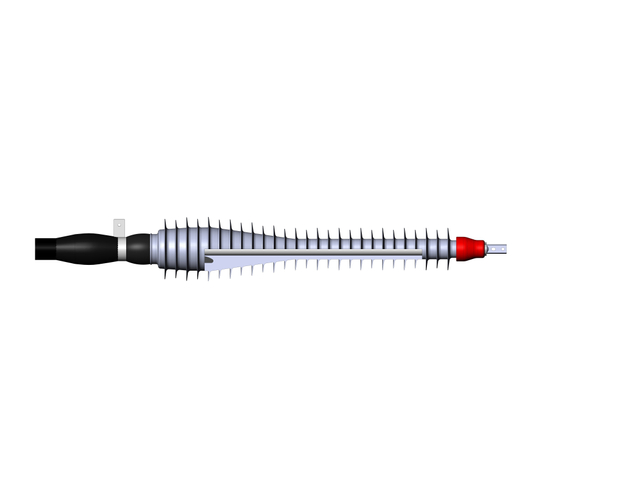 132kV Composite Bushing nje HV Cable Kukomesha