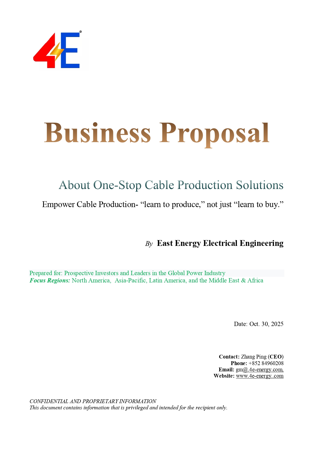 Pendekezo la biashara