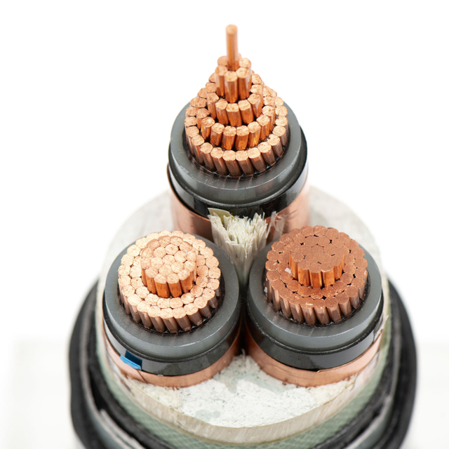Advanced Voltage ya kati ya XLPE iliyowekwa ndani ya nguvu na sheathing ya PVC kwa viwango vya 3.6-6kV na 26-35KV